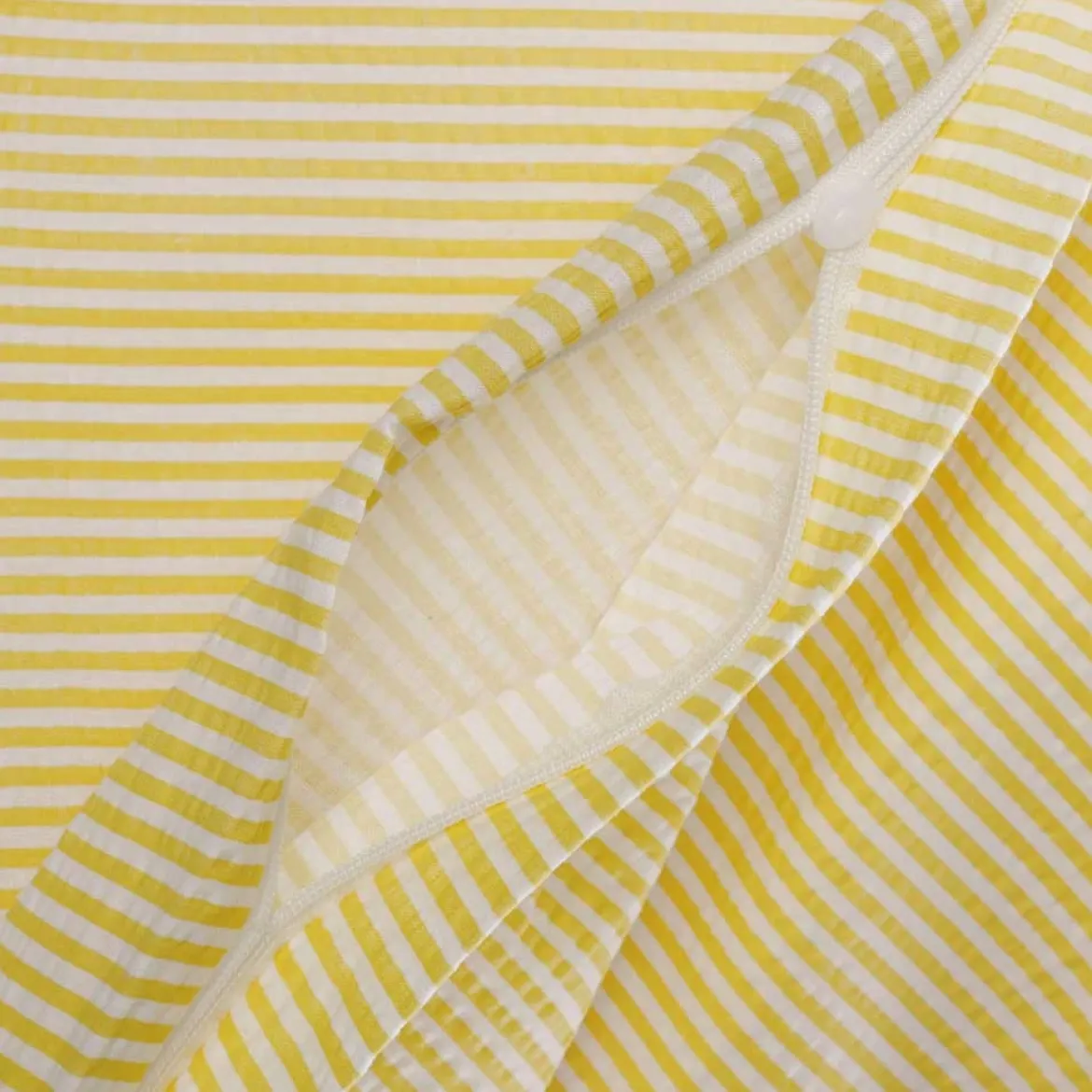 Baby sengesæt 70x100 cm - Nano krepp - gul - Luna Denmark