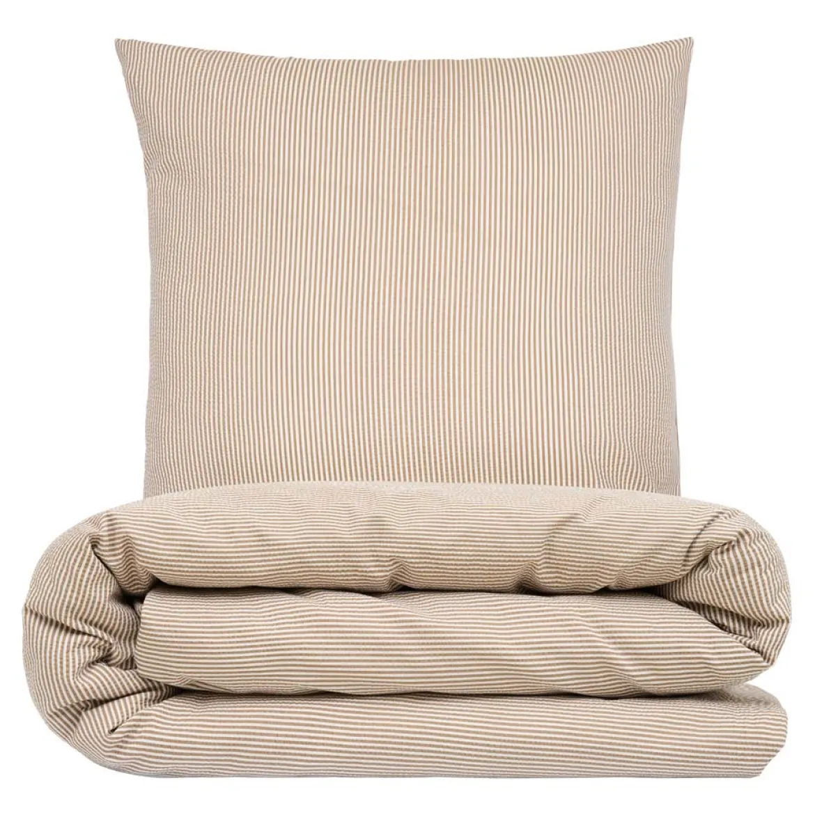 Baby sengesæt 70x100 cm - Nano krepp - taupe - Luna Denmark