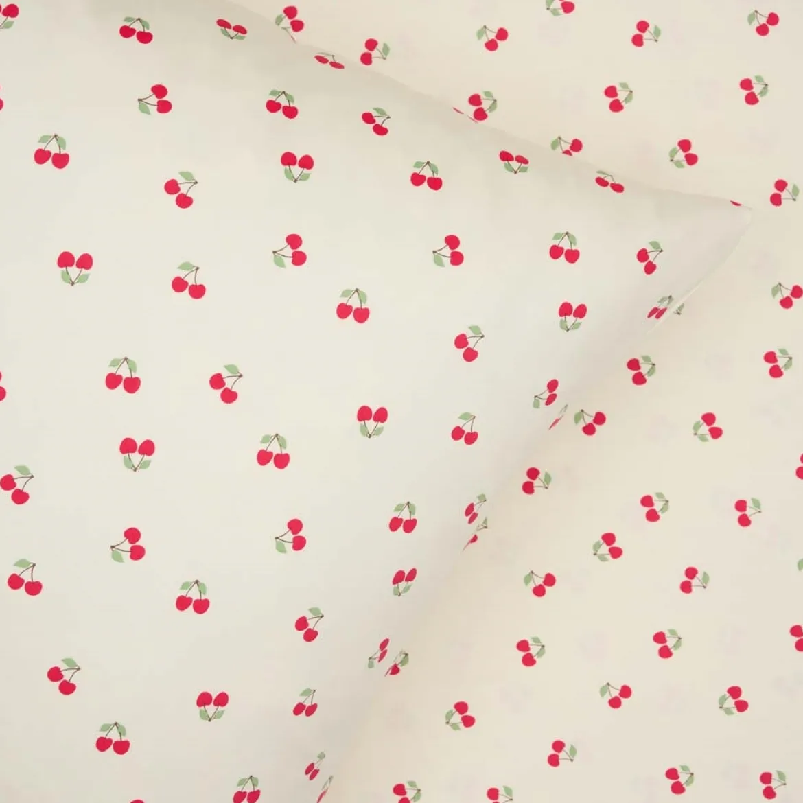 Baby sengetøj 70x100 - bomuldssatin - Cherry - Luna Denmark