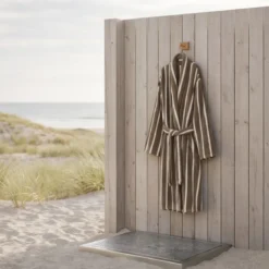 Bambus Badekåbe - M/L - Taupe- Prima
