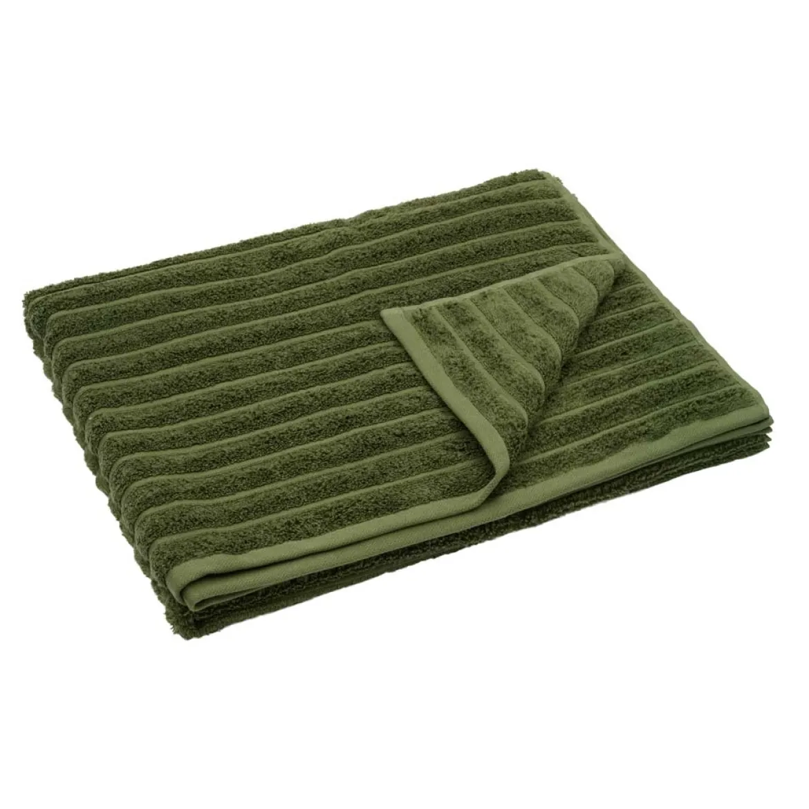 Bambus badelagen 100x150 cm - Zero twist - oliven - Prima