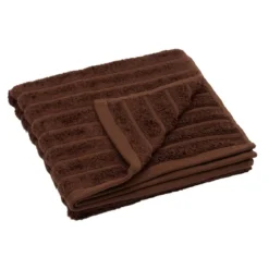 Bambus håndklæde 50x100 cm - Zero twist - mørk brun - Prima