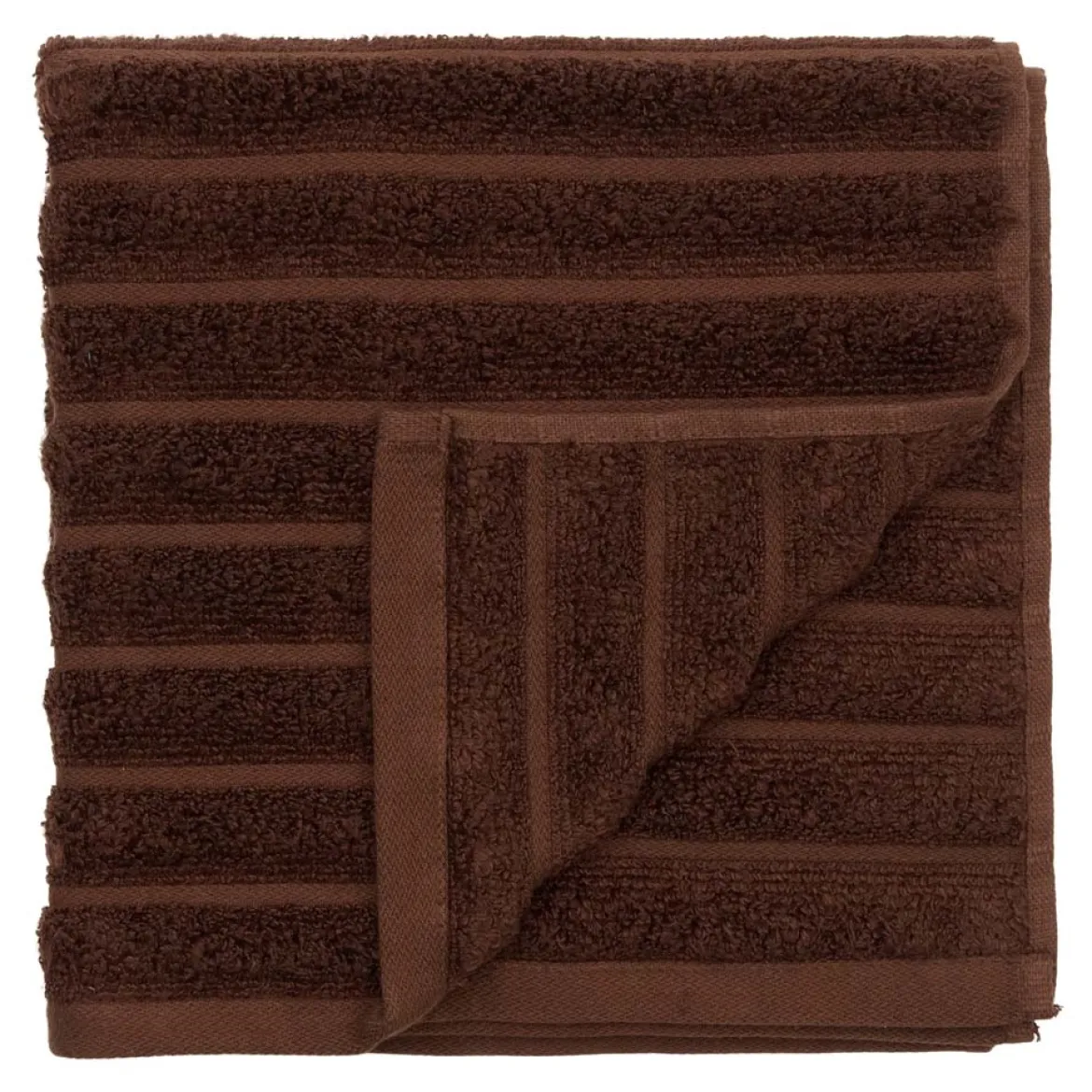 Bambus håndklæde 50x100 cm - Zero twist - mørk brun - Prima