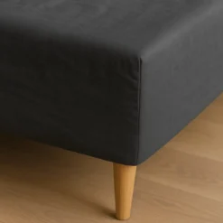 Boxlagen 100x200 cm - bomuldssatin - Soft feel - anthrazite - ProSleep