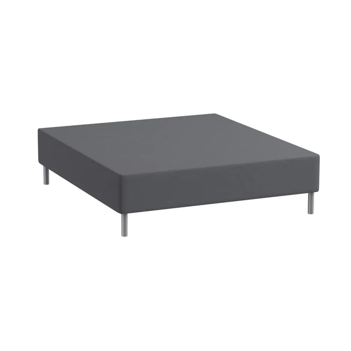Boxlagen 100x200 cm - bomuldssatin - Soft feel - anthrazite - ProSleep
