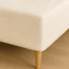 Boxlagen 100x200 cm - bomuldssatin - Soft feel - ivory - ProSleep