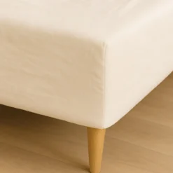 Boxlagen 100x200 cm - bomuldssatin - Soft feel - ivory - ProSleep