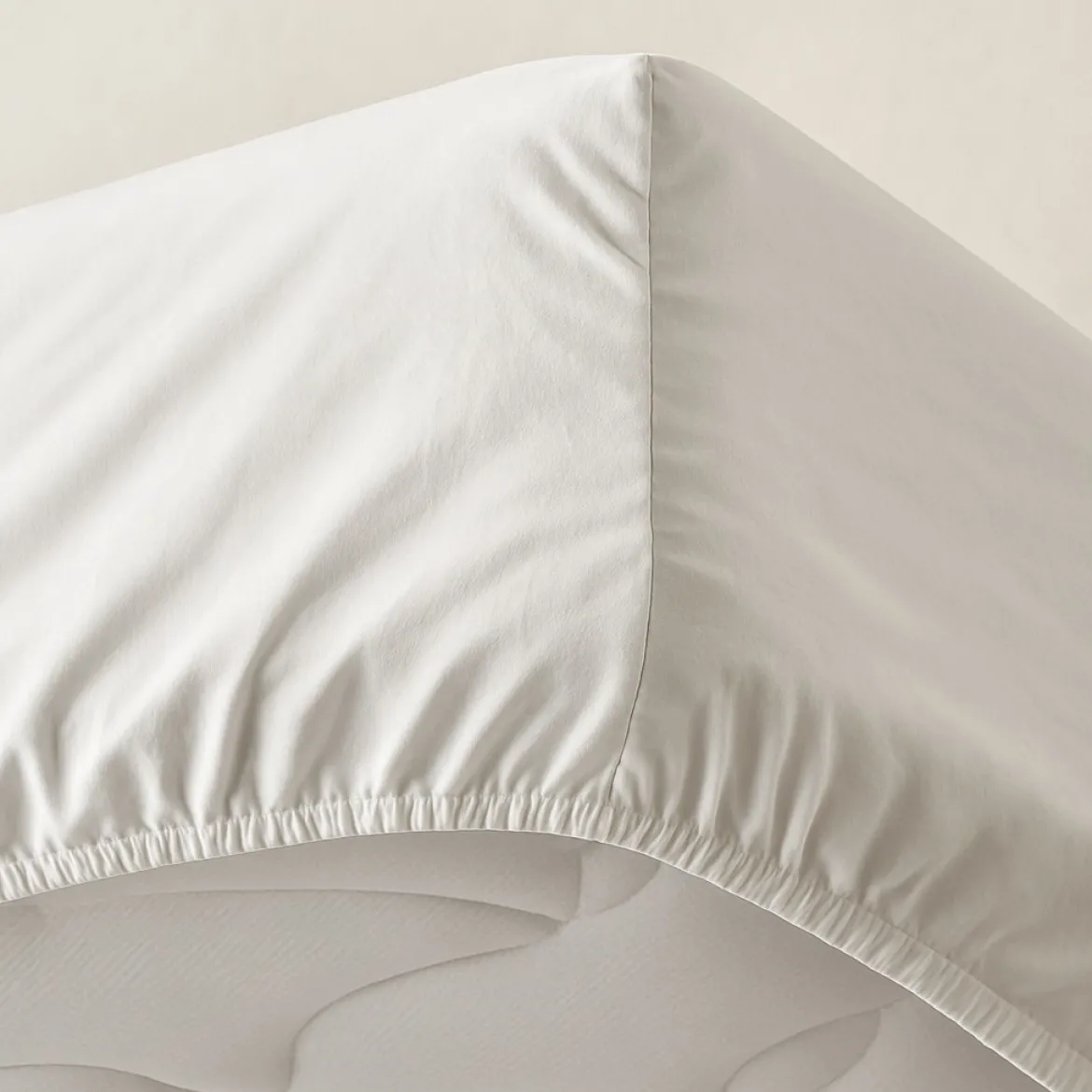 Boxlagen 100x200 cm - bomuldssatin - Soft feel - sand - ProSleep