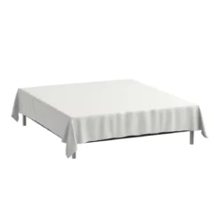 Glat lagen 70x100 cm - bomuldssatin - hvid - ProSleep