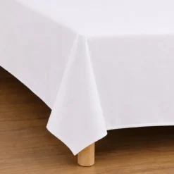 Glat lagen 150x260 cm -egyptisk bomuld - hvid - Norø