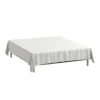 Glat lagen 100x140 cm - juniorlagen - bomuldssatin - hvid - Luna Denmark