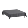 Glat lagen 150x260 cm - premium bomuldssatin - antracit - Luna Denmark