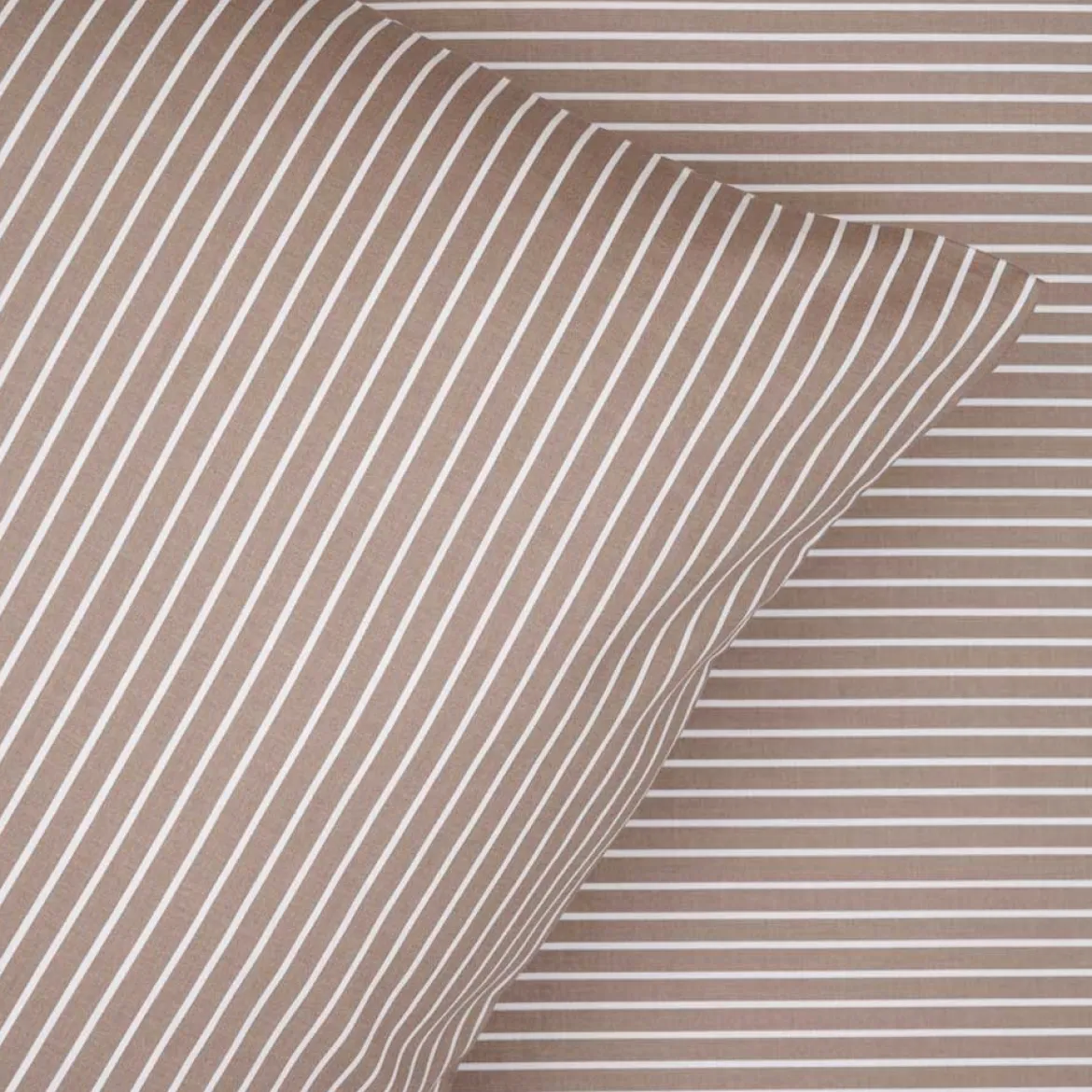 Junior sengesæt 100x140 cm - bomuldssatin - Blokhus - taupe - Luna Denmark