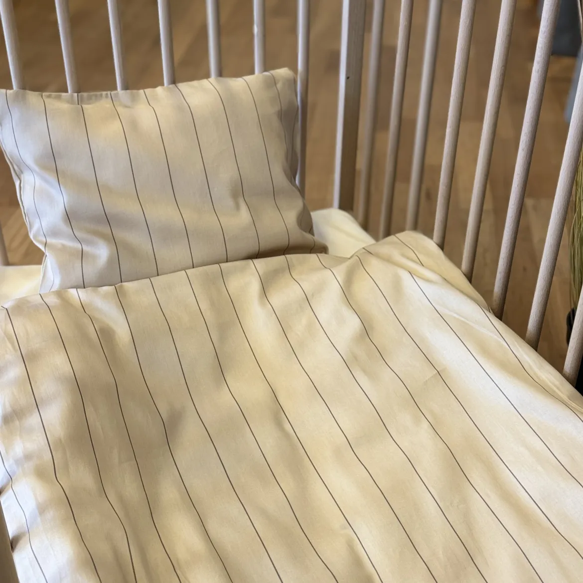 Junior sengesæt 100x140 cm - bomuldssatin - Sandvig - Ivory - Luna Denmark