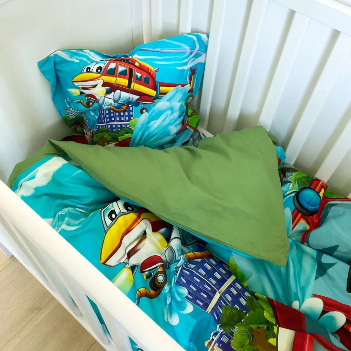 Junior sengesæt 100x140 cm - Brandbil - Luna Denmark Kids
