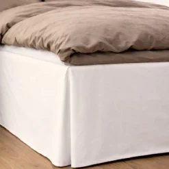Kappelagen 90x200x42 cm - bomuldssatin - hvid - ProSleep