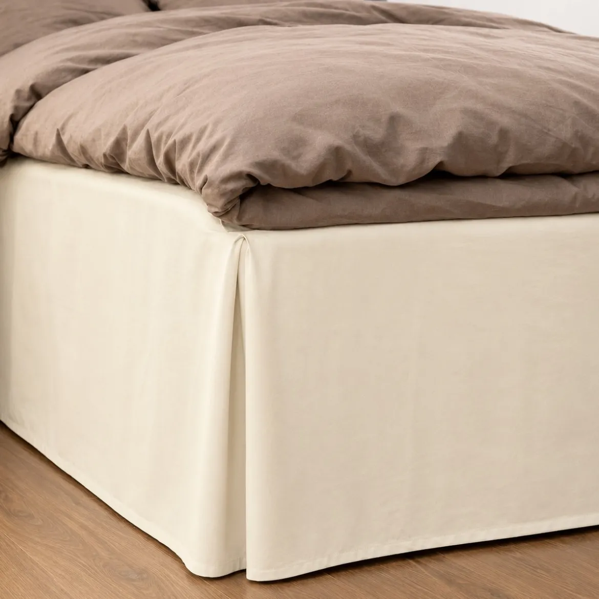 Kappelagen 90x200x42 cm - bomuldssatin - ivory - ProSleep