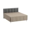 Kappelagen 200x220x42 cm - bomuldssatin - sand - ProSleep