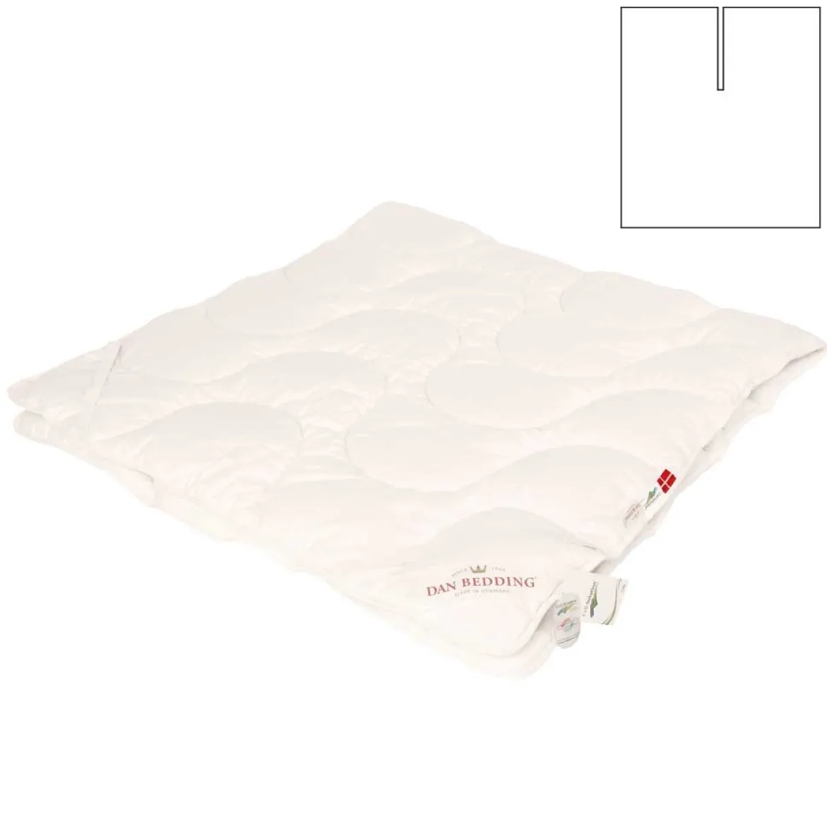 Klima rullemadras U-split 180x210 cm - Temperatur regulerende - Fremstillet i Danmark