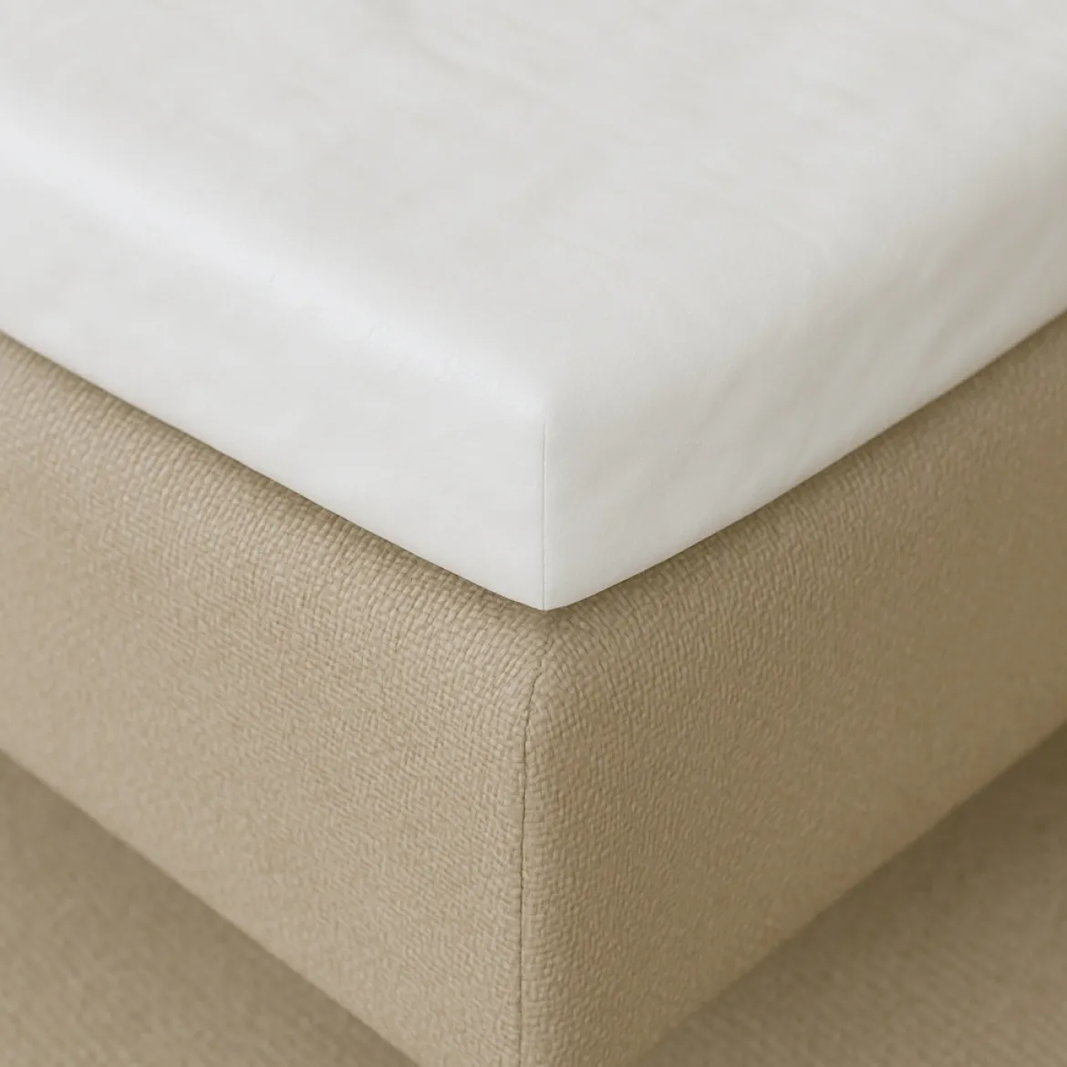 Kuvertlagen 80x210 cm - bomuldssatin - hvid - ProSleep