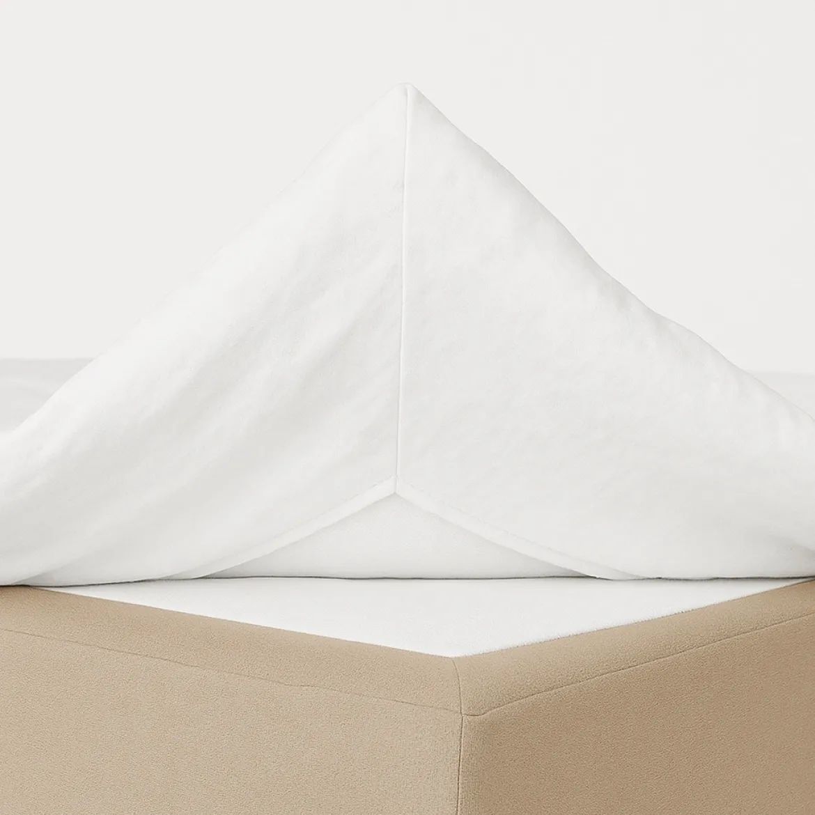 Kuvertlagen 80x210 cm - bomuldssatin - hvid - ProSleep