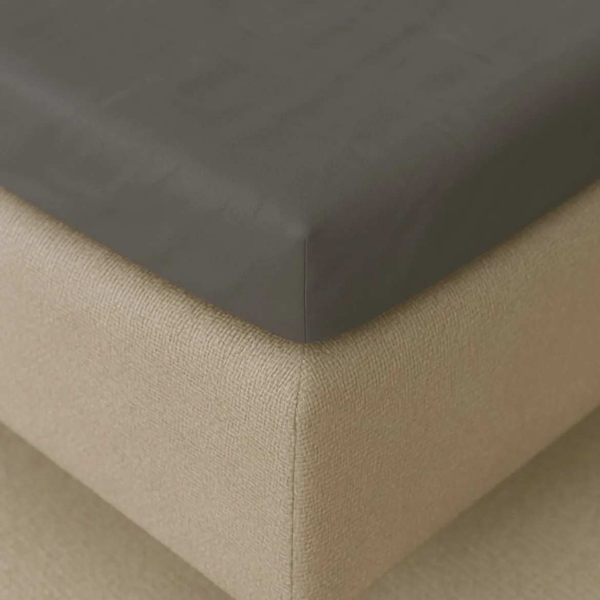 Kuvertlagen 100x200 cm - bomuldssatin - Soft feel - anthrazite - ProSleep