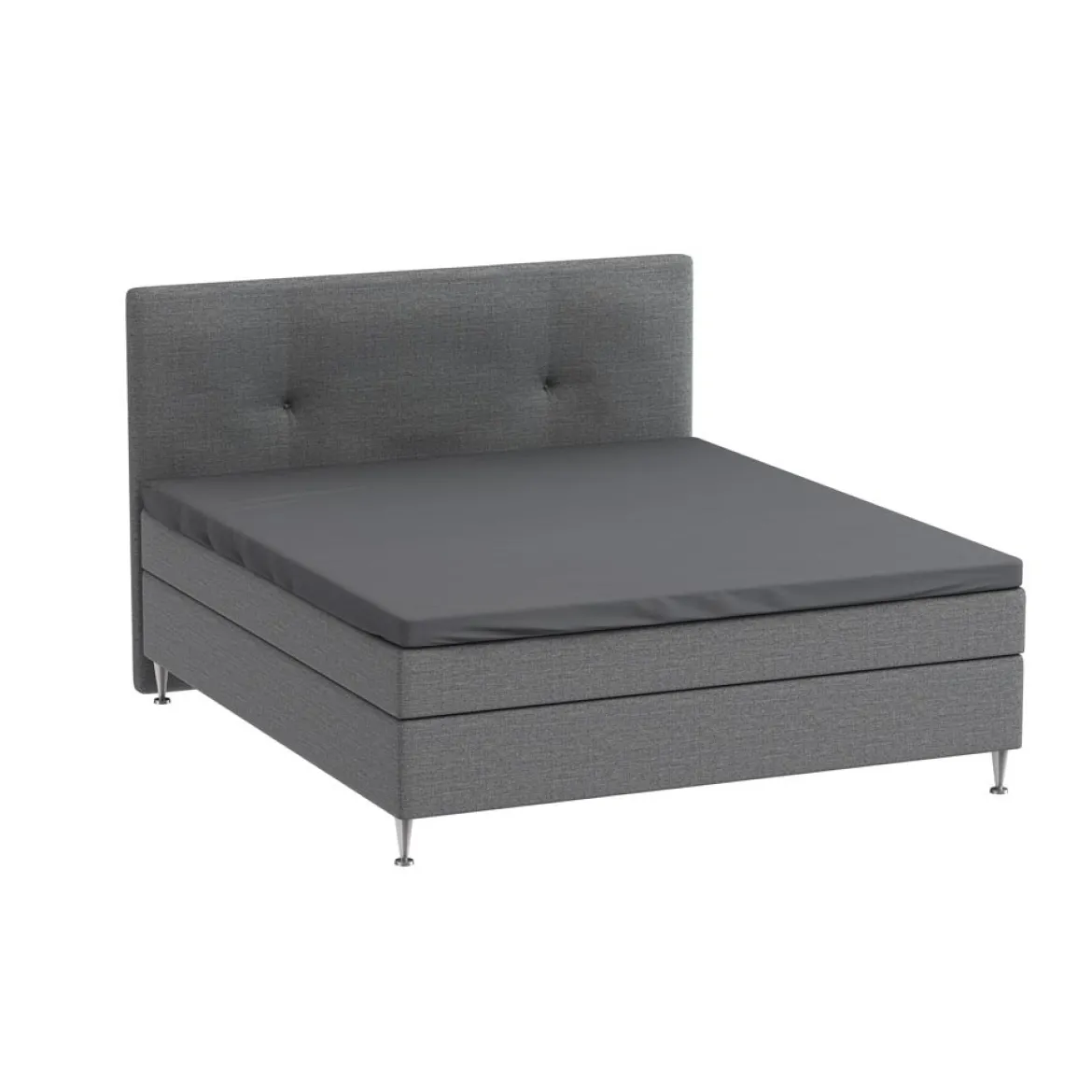 Kuvertlagen 100x200 cm - bomuldssatin - Soft feel - anthrazite - ProSleep
