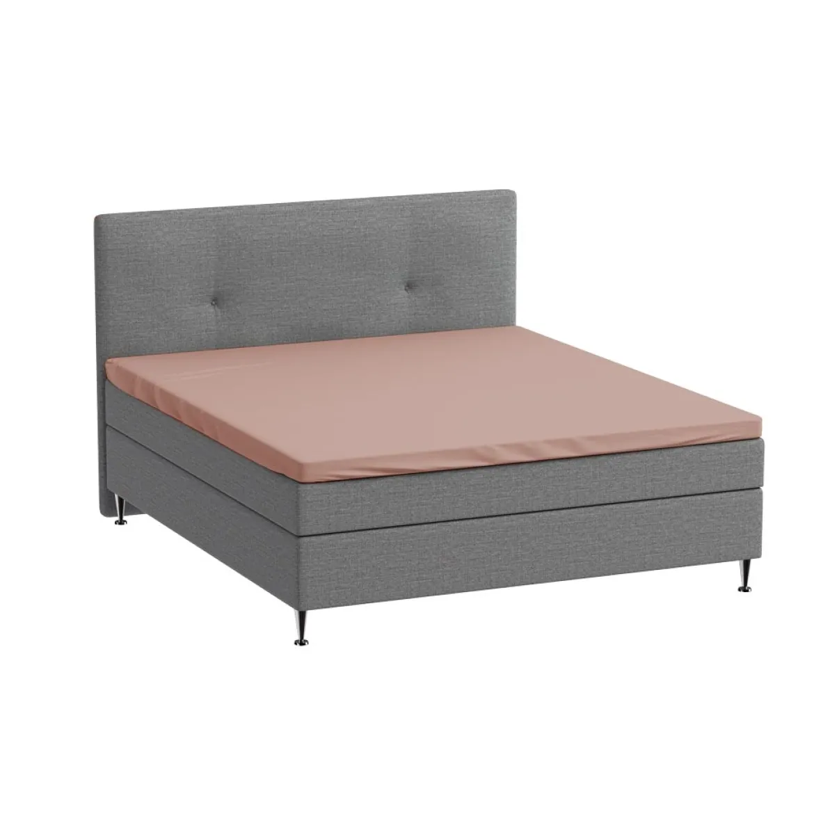 Kuvertlagen 90x200 cm - bomuldssatin - Soft feel - rosa - Luna Denmark