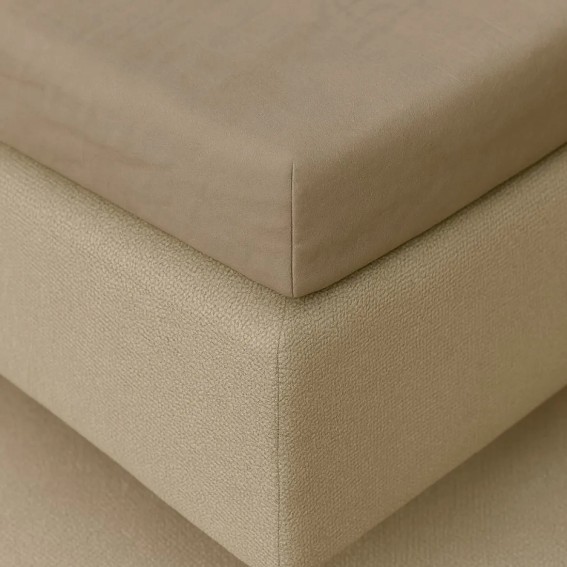 Kuvertlagen 140x200 cm - bomuldssatin - Soft feel - taupe - Luna Denmark