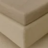 Kuvertlagen 160x200 cm - bomuldssatin - Soft feel - taupe - Luna Denmark