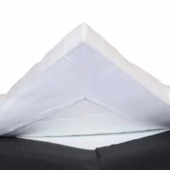 Kuvertlagen 80x200 cm - premium bomuldssatin - hvid - Luna Denmark