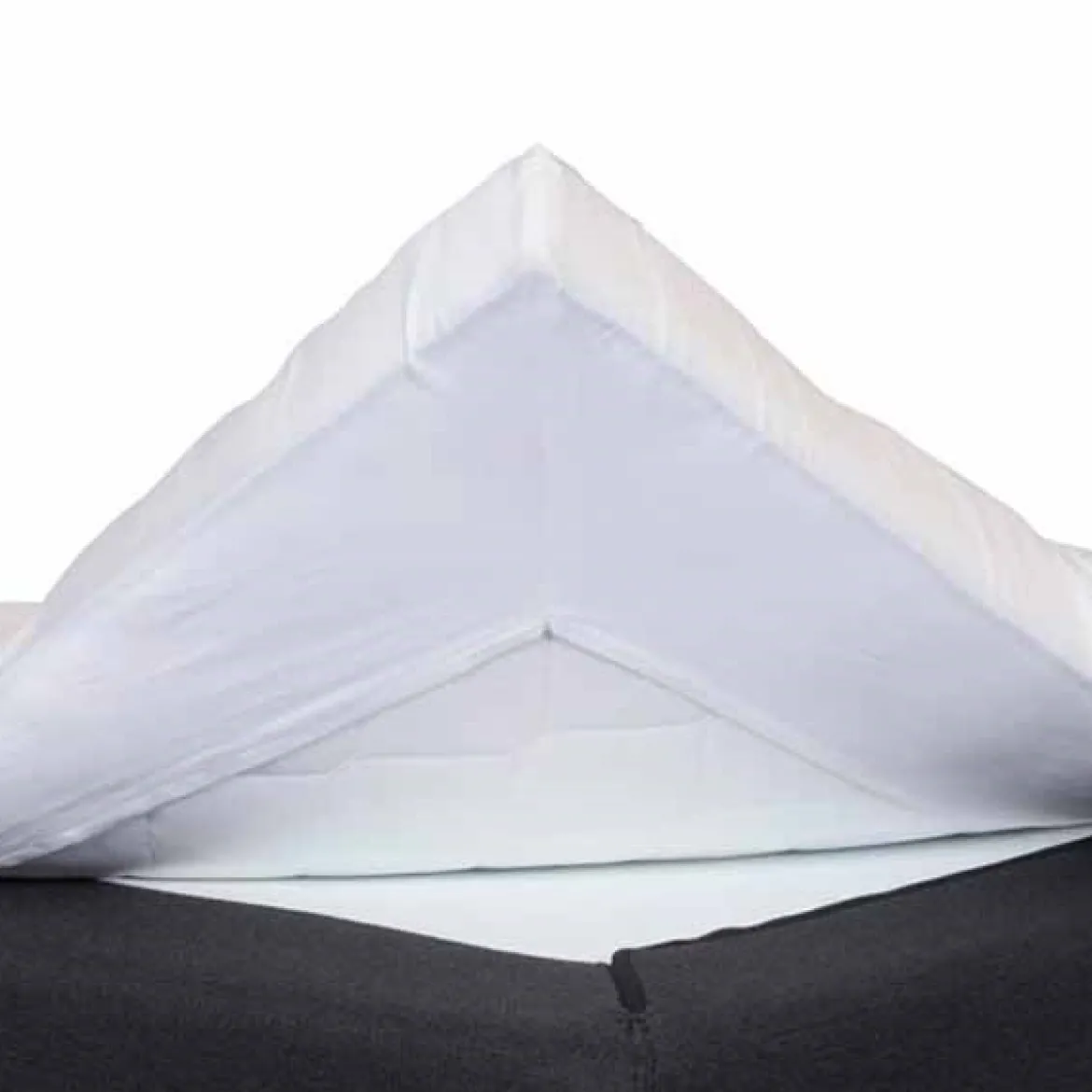 Kuvertlagen 80x200 cm - premium bomuldssatin - hvid - Luna Denmark