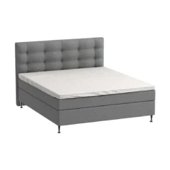 Kuvertlagen 100x200x10 cm - bomuldssatin - hvid - ProSleep