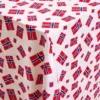 Nervøs velour dug - Norske flag - Dug til fødselsdag og fest
