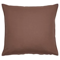 Pudebetræk 80x80 cm - stonewash - brun - Luna Denmark