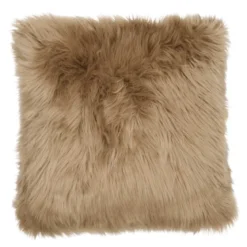 Pyntepude 45x45 cm - Imiteret pels - taupe - Norø