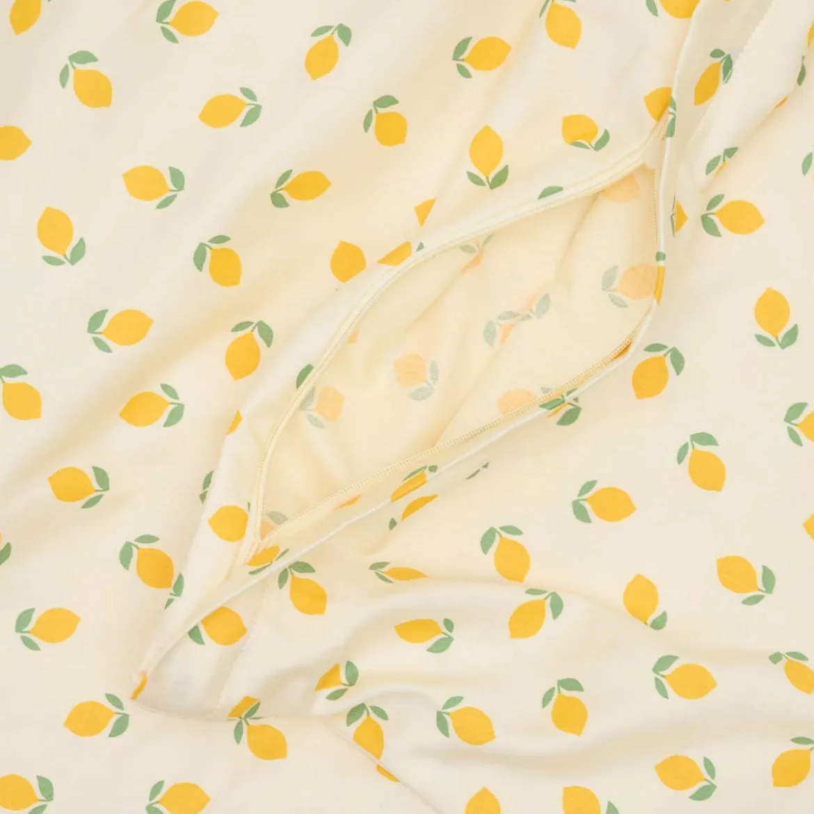 Sengesæt 140x200 cm - bomuldssatin - Lemon - Luna Denmark