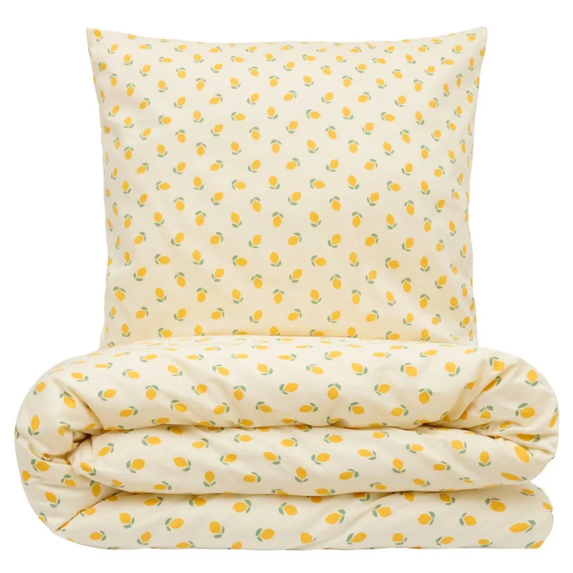 Sengesæt 200x220 cm - bomuldssatin - Lemon - Luna Denmark