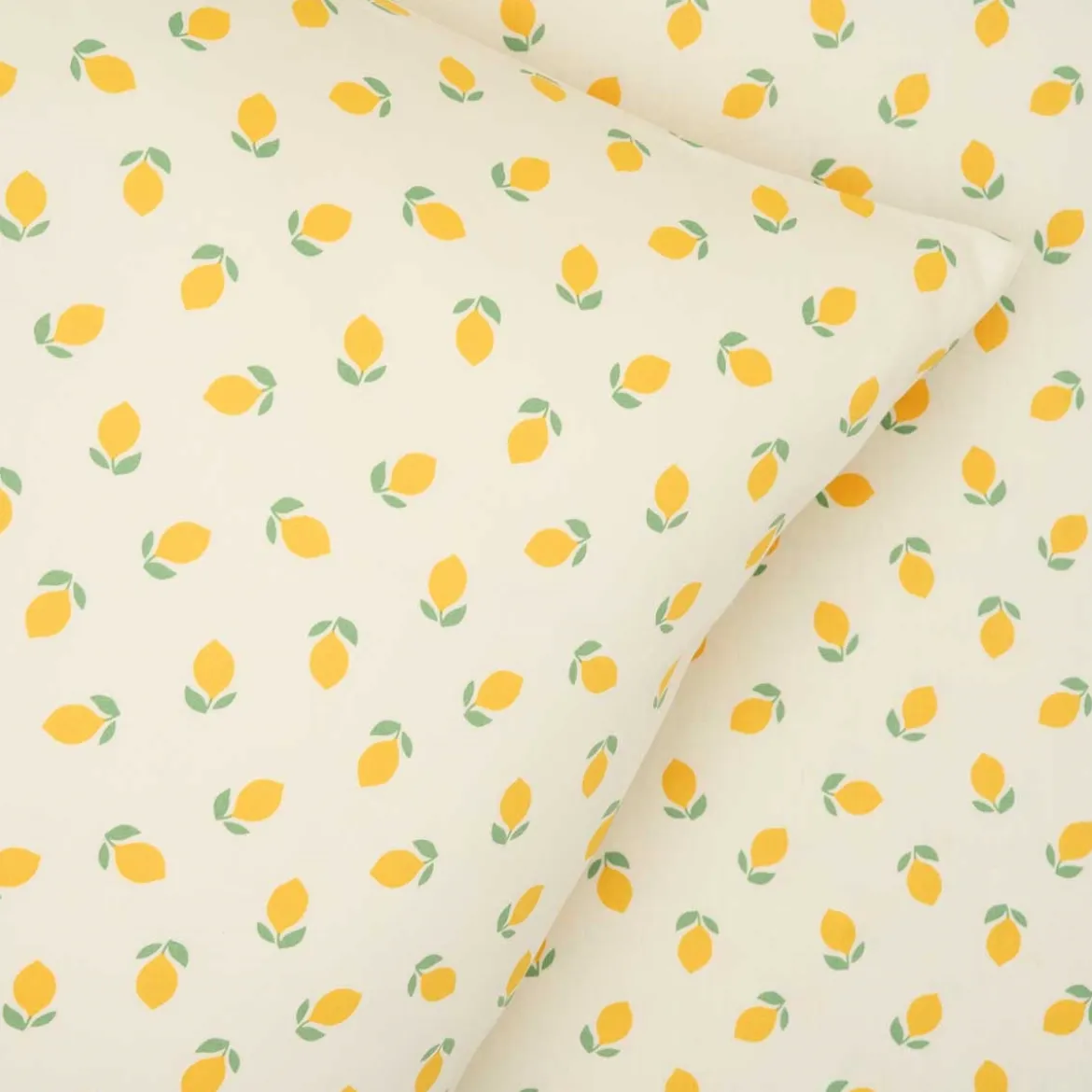 Sengesæt 200x220 cm - bomuldssatin - Lemon - Luna Denmark