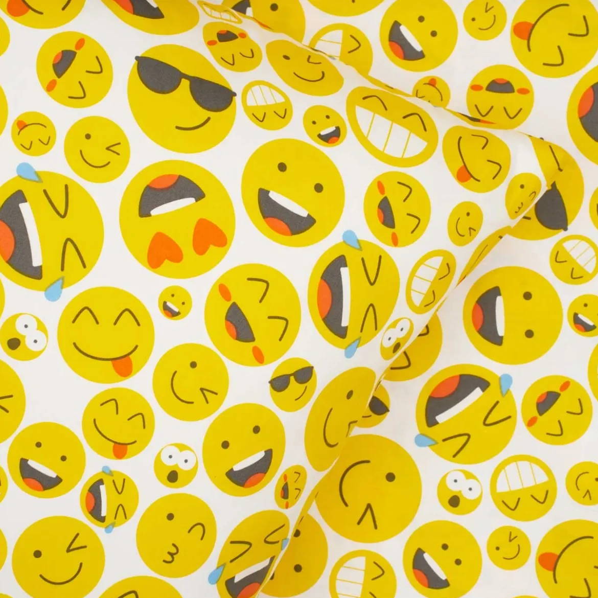 Sengesæt 140x200 cm - bomuldssatin - Smiley - Luna Denmark