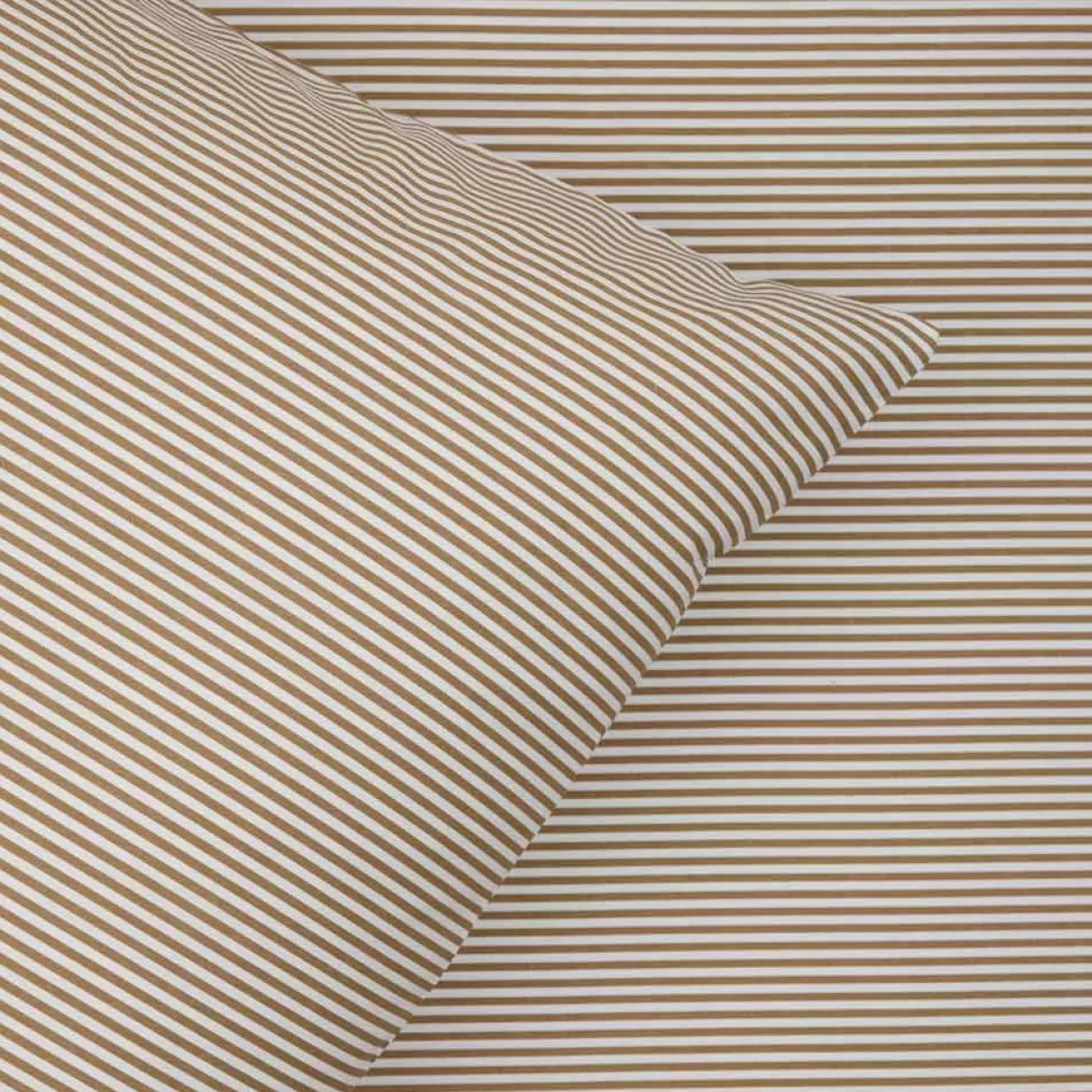 Sengesæt 200x220 cm - ekstra fin bomuld - Viggo - lys brun - Luna Denmark