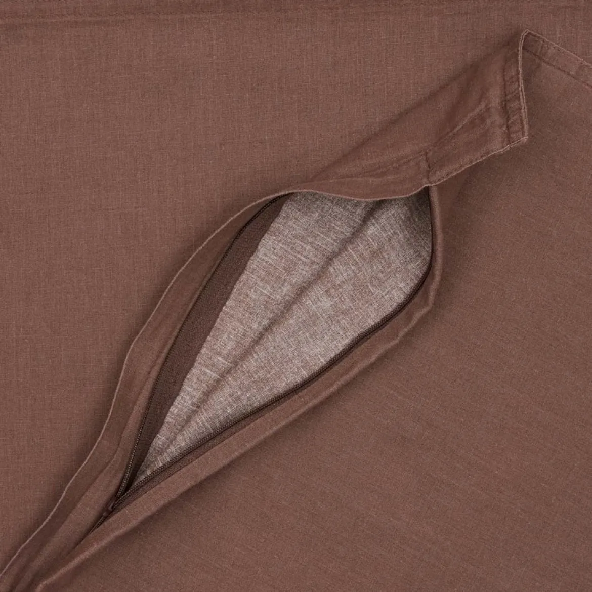 Sengesæt 200x200 cm - stonewash - brun - Luna Denmark