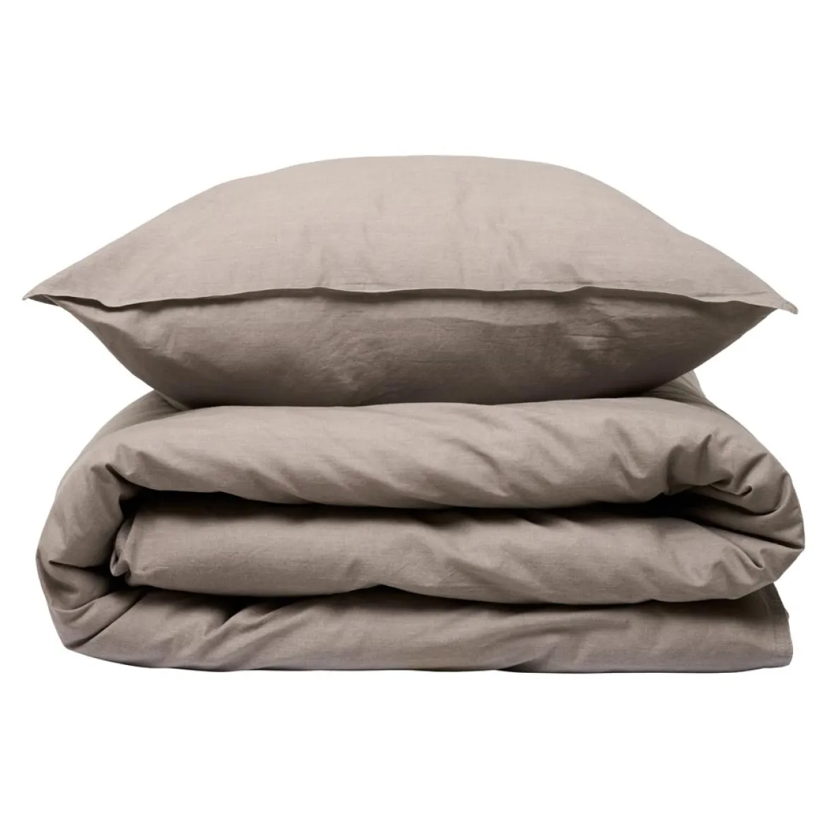 Sengesæt 240x220 cm - stonewash - taupe - Luna Denmark