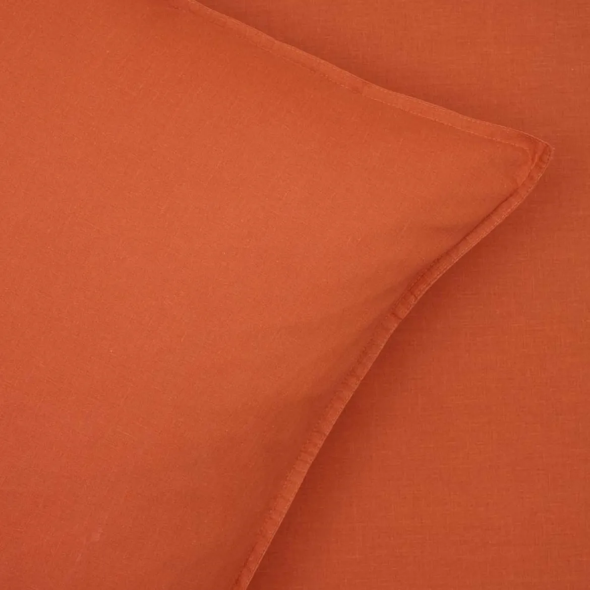Sengesæt 140x200 cm - stonewash - terracotta - Luna Denmark