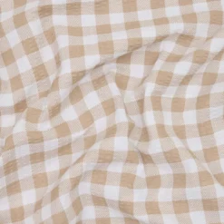 Sengetøj 200x220 cm - bæk og bølge - Check - mokka - Luna Denmark