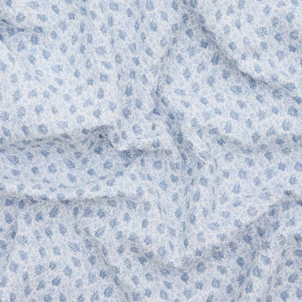 Sengetøj 140x200 cm - bæk og bølge dobbeltsidet - Beate - blå - Luna Denmark