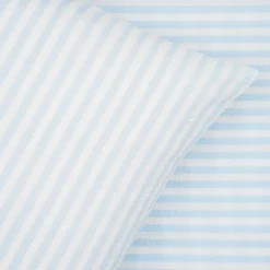 Sengetøj 140x200 cm - bæk og bølge - Stripe - Lys blå - Luna Denmark