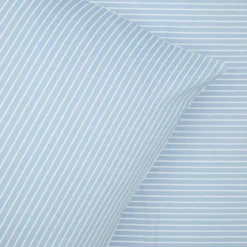 Sengetøj 240x220 cm - bomuldssatin - Blokhus - blå - Luna Denmark