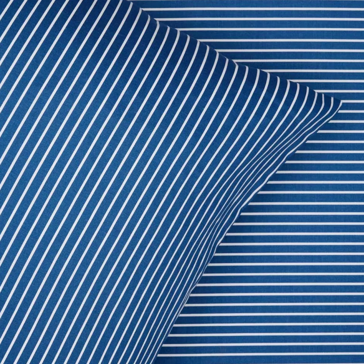 Sengetøj 240x220 cm - bomuldssatin - Blokhus - marineblå - Luna Denmark