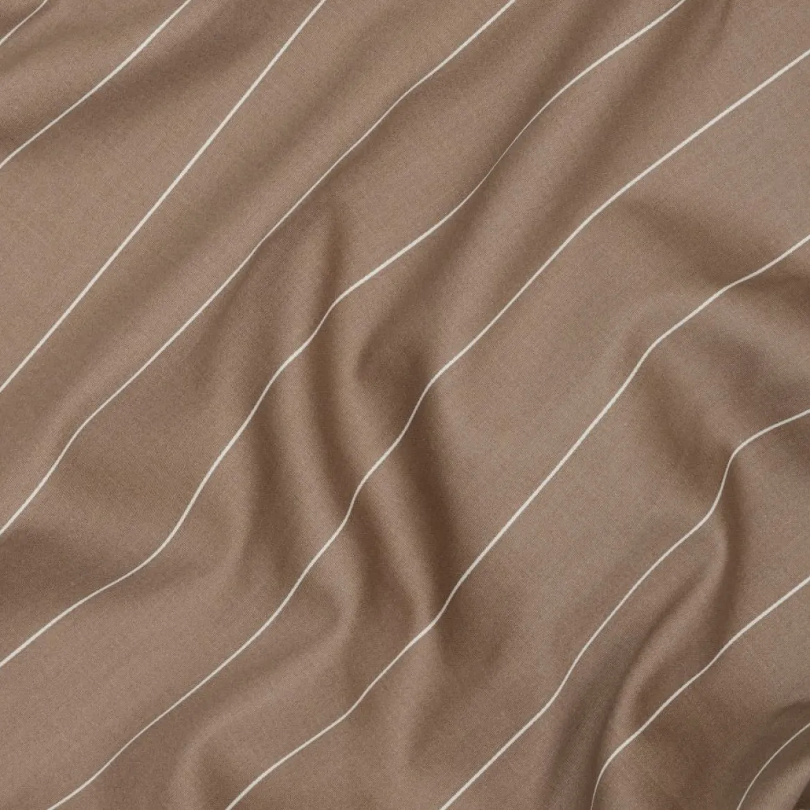 Sengetøj 200x200 cm - bomuldssatin - Sandvig - Taupe - Luna Denmark